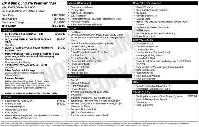 2019 Buick Enclave Premium Group Raleigh NC
