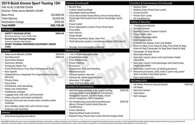 2019 Buick Encore Sport Touring Raleigh NC