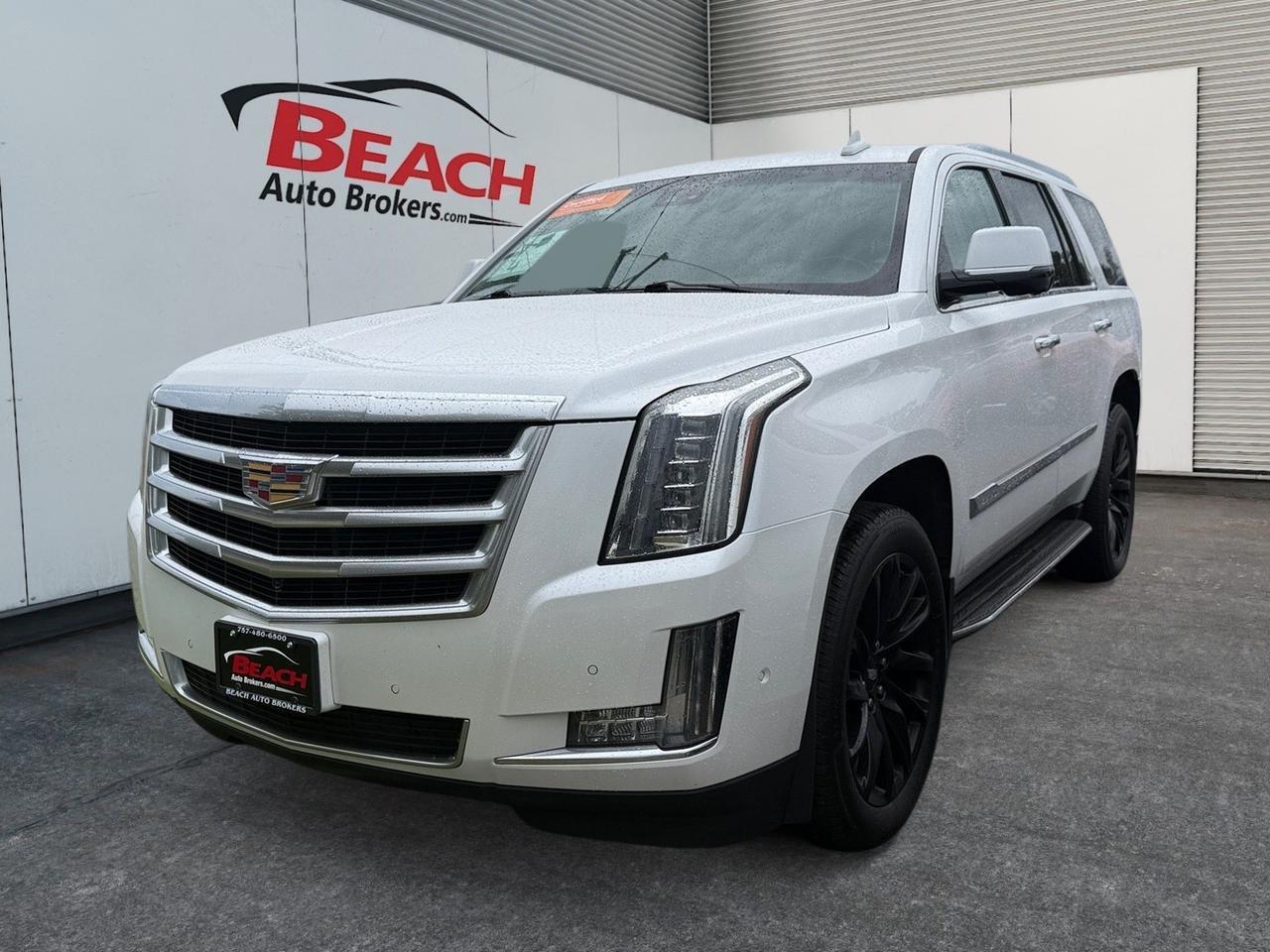 2019 Cadillac Escalade Luxury, BOSE SOUND SYSTEM, WIFI, NAVIGATION, APPLE CARPLAY/ ANDROID AUTO, HANDS FREE LIFTGATE, LUGGAGE RACK, POWER FOLDING MIRRORS, OUTSIDE HEATED MIRRORS, HEATED FRONT AND REAR SEATS, HEATED STEERING WHEEL, UNIVERSAL GARAGE DOOR OPENER, GREAT FAMILY Norfolk VA