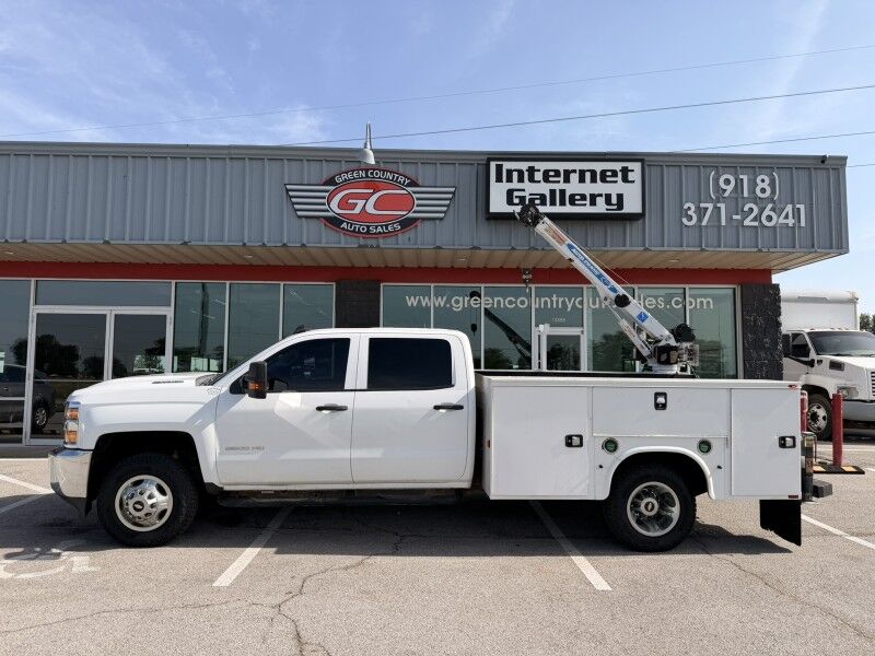 2019 Chevrolet 3500HD 4x4 Diesel Utility w/ 3203 Auto Crane Work Truck Collinsville OK