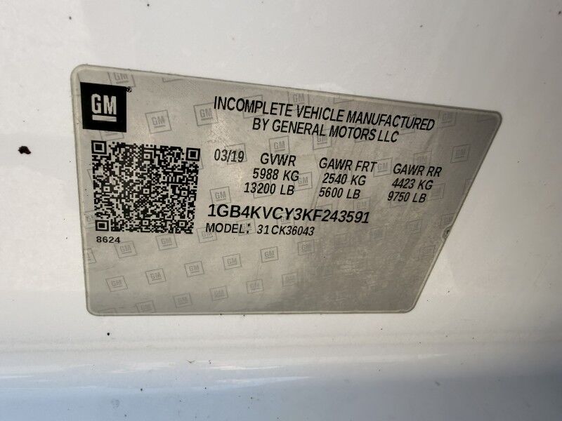2019 Chevrolet 3500HD 4x4 Diesel Utility w/ 3203 Auto Crane Work Truck Collinsville OK