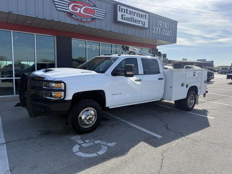2019 Chevrolet 3500HD 4x4 Diesel Utility w/ 3203 Auto Crane Work Truck Collinsville OK