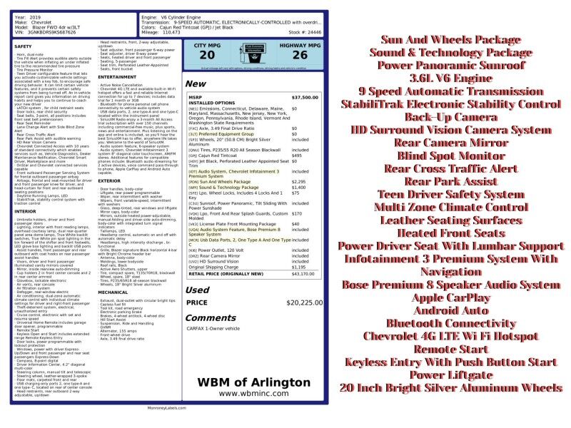 2019 Chevrolet Blazer 3LT