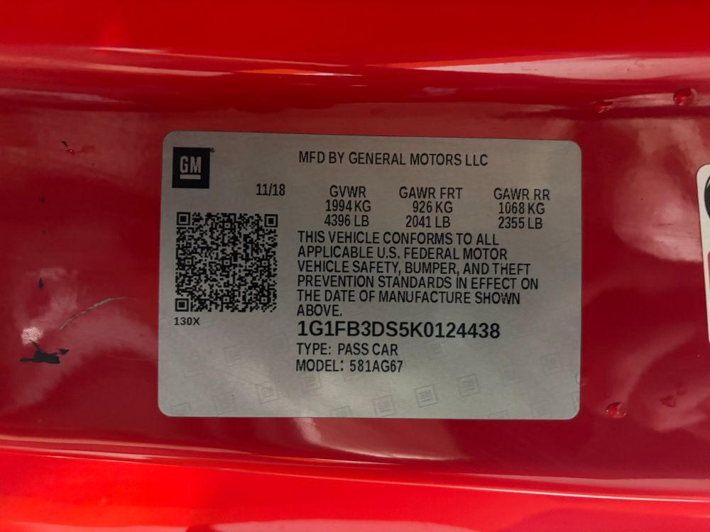 2019 Chevrolet Camaro 1LT Franklin OH