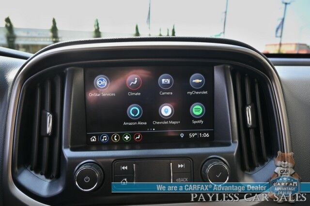 2019 Chevrolet Colorado Z71 / 4X4 / Crew Cab / Power Heated Seats & Steering Wheel / Apple CarPlay & Android Auto / USB Input / Back Up Camera / Rear Parking Sensors / Cruise Control / Tonneau Cover / Tow Pkg / 1-Owner Anchorage AK