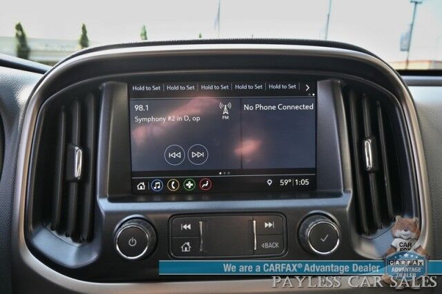 2019 Chevrolet Colorado Z71 / 4X4 / Crew Cab / Power Heated Seats & Steering Wheel / Apple CarPlay & Android Auto / USB Input / Back Up Camera / Rear Parking Sensors / Cruise Control / Tonneau Cover / Tow Pkg / 1-Owner Anchorage AK