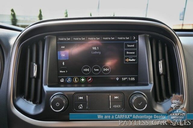 2019 Chevrolet Colorado Z71 / 4X4 / Crew Cab / Power Heated Seats & Steering Wheel / Apple CarPlay & Android Auto / USB Input / Back Up Camera / Rear Parking Sensors / Cruise Control / Tonneau Cover / Tow Pkg / 1-Owner Anchorage AK
