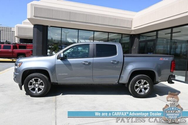2019 Chevrolet Colorado Z71 / 4X4 / Crew Cab / Power Heated Seats & Steering Wheel / Apple CarPlay & Android Auto / USB Input / Back Up Camera / Rear Parking Sensors / Cruise Control / Tonneau Cover / Tow Pkg / 1-Owner Anchorage AK