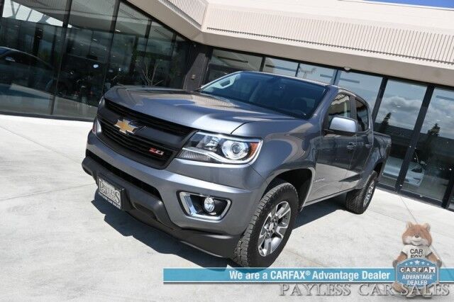 2019 Chevrolet Colorado Z71 / 4X4 / Crew Cab / Power Heated Seats & Steering Wheel / Apple CarPlay & Android Auto / USB Input / Back Up Camera / Rear Parking Sensors / Cruise Control / Tonneau Cover / Tow Pkg / 1-Owner Anchorage AK