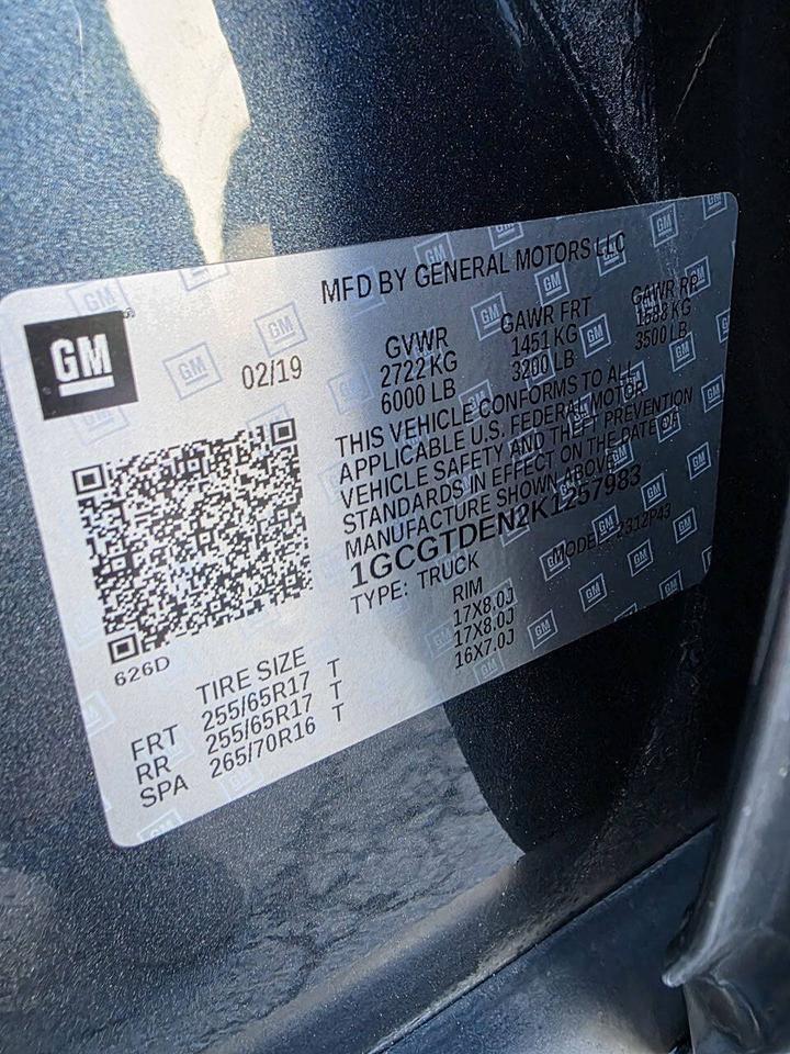 2019 Chevrolet Colorado Z71 4x4 4dr Crew Cab 5 ft. SB Eldridge IA