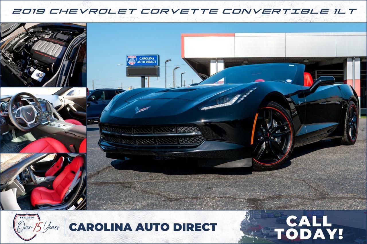 2019 Chevrolet Corvette Convertible 1LT / 6.2L V8 / Adrenaline Red Interior!