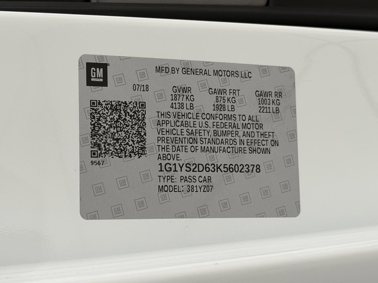 2019 Chevrolet Corvette Z06 2LZ Newark DE