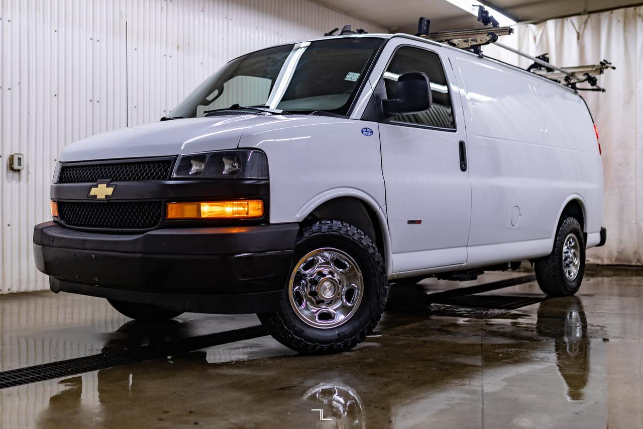 2019 Chevrolet Express 2500 Cargo Van Diesel BCam Shelving Red Deer AB
