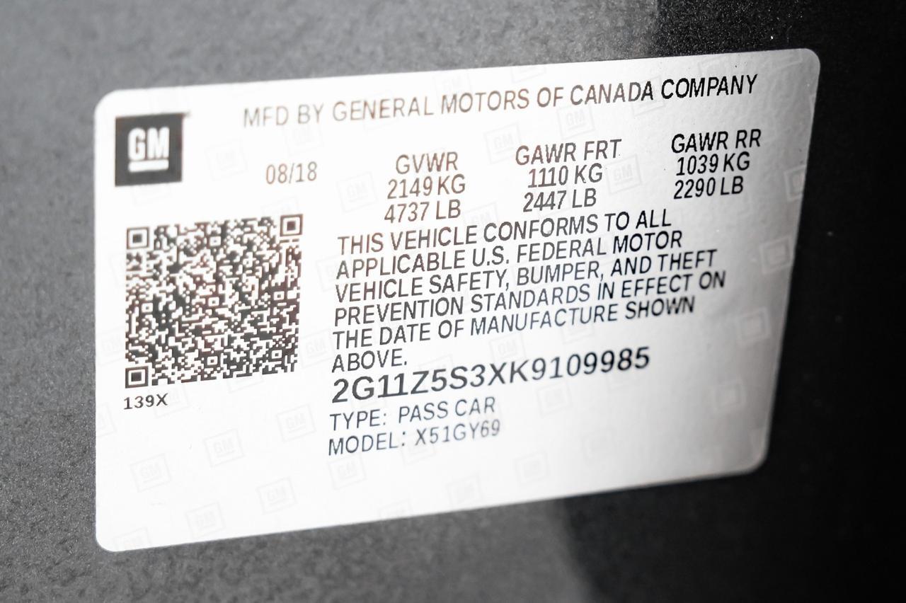 2019 Chevrolet Impala LT V6 AUTOMATIC LEATHER/CLOTH SEATS REAR CAMERA KEYLESS START PO Carrollton TX