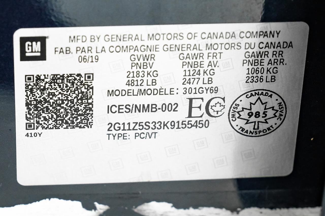 2019 Chevrolet Impala LT V6 AUTOMATIC SUNROOF LEATHER HEATED SEATS REAR CAMERA KEYLESS START BLUETOOTH Carrollton TX