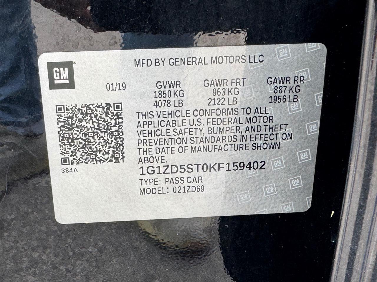 2019 Chevrolet Malibu LT Austin TX