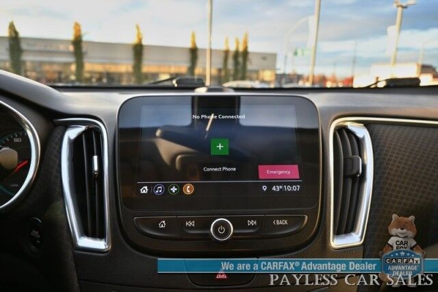 2019 Chevrolet Malibu LT / AutoStart / Power & Heated Premium Cloth Seats / Panoramic Sunroof / Apple CarPlay & Android Auto / Backup Camera / Cruise Control / Keyless Entry & Start / 36 MPG / Studded Winter Tires Anchorage AK