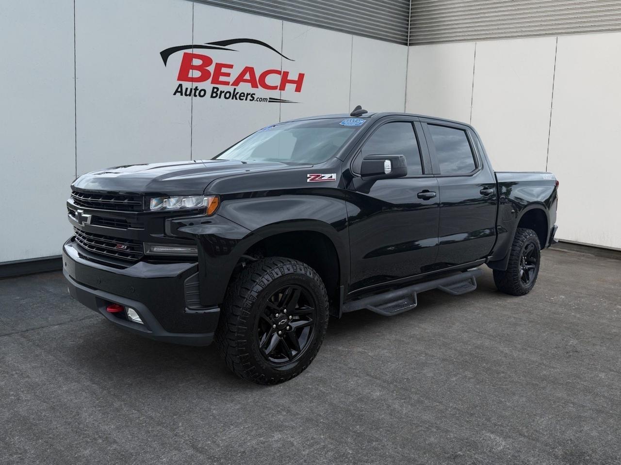 2019 Chevrolet Silverado 1500 LT Trail Boss, APPLE CARPLAY/ANDROID AUTO, HEATED SEATS, RUNNING BOARDS, TONNEAU COVER, WIFI, NAVIGATION, TWO HOOKS, BED LINER, TOW PACKAGE, POWER/HEATED MIRRORS, KEYLESS OPEN, RUNNING BOARDS, ONLY 1 OWNER!