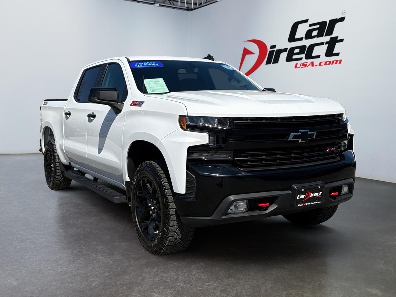 2019 Chevrolet Silverado 1500 LT Trail Boss, RUNNING BOARDS, SPORT MODE, TOW PACKAGE, AUTO START/STOP, FORWARD COLLISION ALERT, POWER TAILGATE, REMOTE START, PUSH BUTTON START, APPLE CARPLAY/ANDROID AUTO/AMAZON ALEXA, LOW MILES, CLEAN CARFAX, THIS TRUCK IS CLEAN & READY TO RIDE!