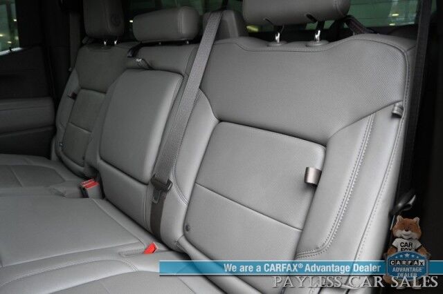 2019 Chevrolet Silverado 1500 LTZ / 4X4 / AutoStart / 5.3L V8 / Power & Heated Leather Seats / Heated Steering Wheel / Apple CarPlay & Android Auto / Keyless Entry & Start / Block Heater / Tow Package / Matching Leer Canopy Anchorage AK