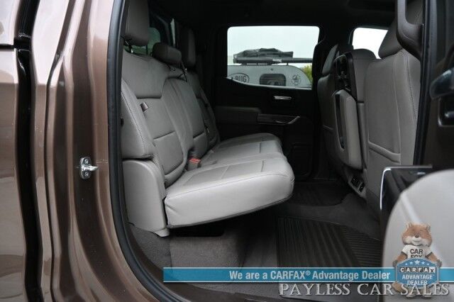 2019 Chevrolet Silverado 1500 LTZ / 4X4 / AutoStart / 5.3L V8 / Power & Heated Leather Seats / Heated Steering Wheel / Apple CarPlay & Android Auto / Keyless Entry & Start / Block Heater / Tow Package / Matching Leer Canopy Anchorage AK