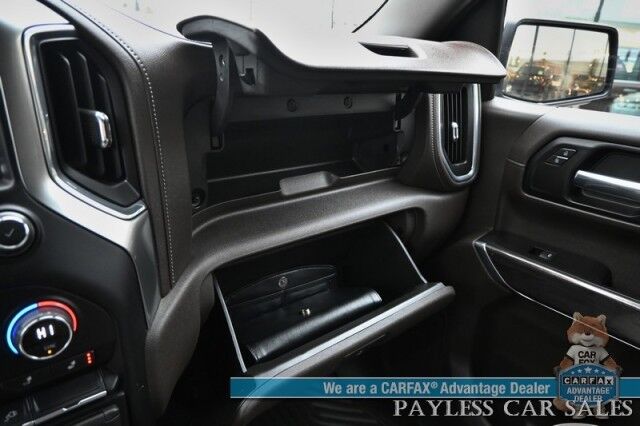 2019 Chevrolet Silverado 1500 LTZ / 4X4 / AutoStart / 5.3L V8 / Power & Heated Leather Seats / Heated Steering Wheel / Apple CarPlay & Android Auto / Keyless Entry & Start / Block Heater / Tow Package / Matching Leer Canopy Anchorage AK