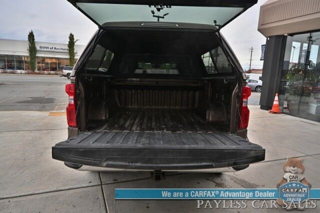 2019 Chevrolet Silverado 1500 LTZ / 4X4 / AutoStart / 5.3L V8 / Power & Heated Leather Seats / Heated Steering Wheel / Apple CarPlay & Android Auto / Keyless Entry & Start / Block Heater / Tow Package / Matching Leer Canopy Anchorage AK