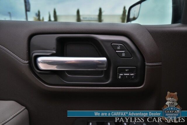 2019 Chevrolet Silverado 1500 LTZ / 4X4 / Crew Cab / AutoStart / 5.3L V8 / Power & Heated Leather Seats / Heated Steering Wheel / Apple CarPlay & Android Auto / Keyless Entry & Start / Block Heater / Tow Package / Matching Leer Canopy Anchorage AK