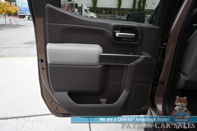 2019 Chevrolet Silverado 1500 LTZ / 4X4 / Crew Cab / AutoStart / 5.3L V8 / Power & Heated Leather Seats / Heated Steering Wheel / Apple CarPlay & Android Auto / Keyless Entry & Start / Block Heater / Tow Package / Matching Leer Canopy Anchorage AK