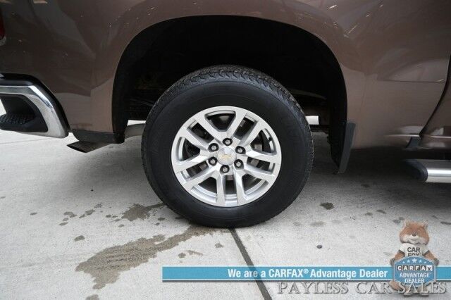 2019 Chevrolet Silverado 1500 LTZ / 4X4 / Crew Cab / AutoStart / 5.3L V8 / Power & Heated Leather Seats / Heated Steering Wheel / Apple CarPlay & Android Auto / Keyless Entry & Start / Block Heater / Tow Package / Matching Leer Canopy Anchorage AK