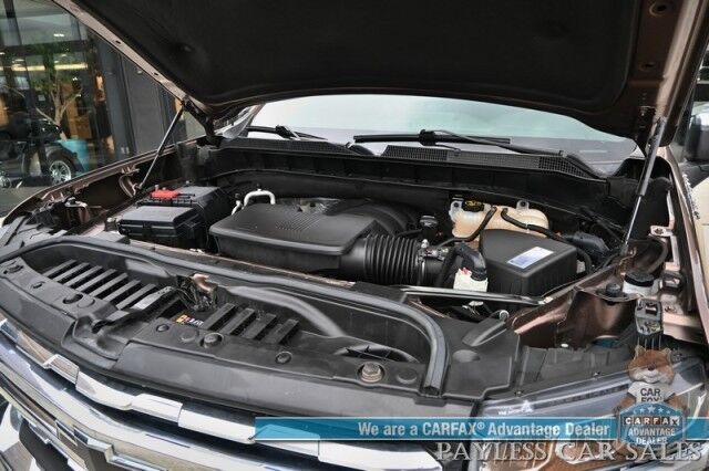 2019 Chevrolet Silverado 1500 LTZ / 4X4 / Crew Cab / AutoStart / 5.3L V8 / Power & Heated Leather Seats / Heated Steering Wheel / Apple CarPlay & Android Auto / Keyless Entry & Start / Block Heater / Tow Package / Matching Leer Canopy Anchorage AK