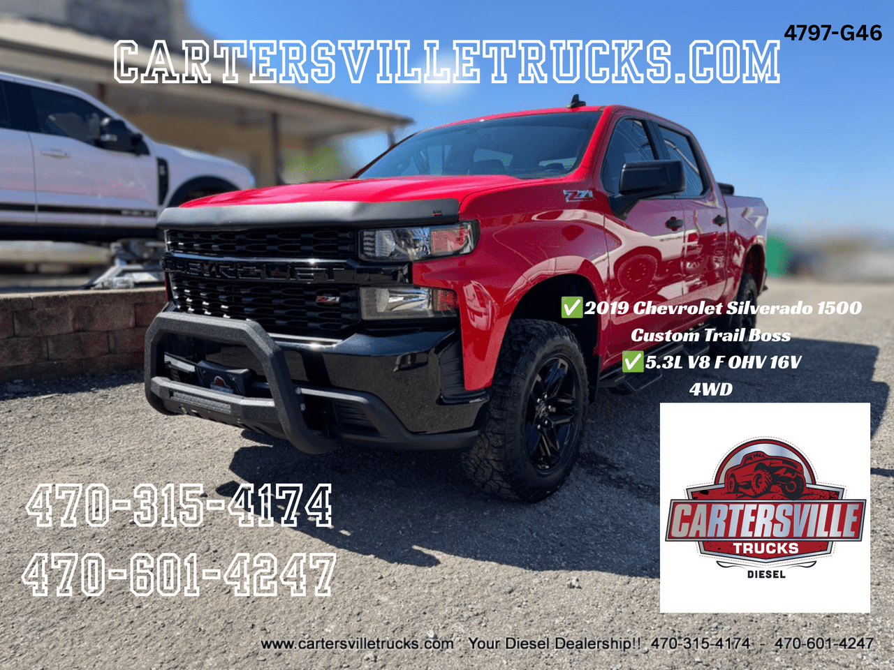 2019 Chevrolet Silverado 1500 SOLD SOLD SOLD*** Custom Trail Boss  4x4
