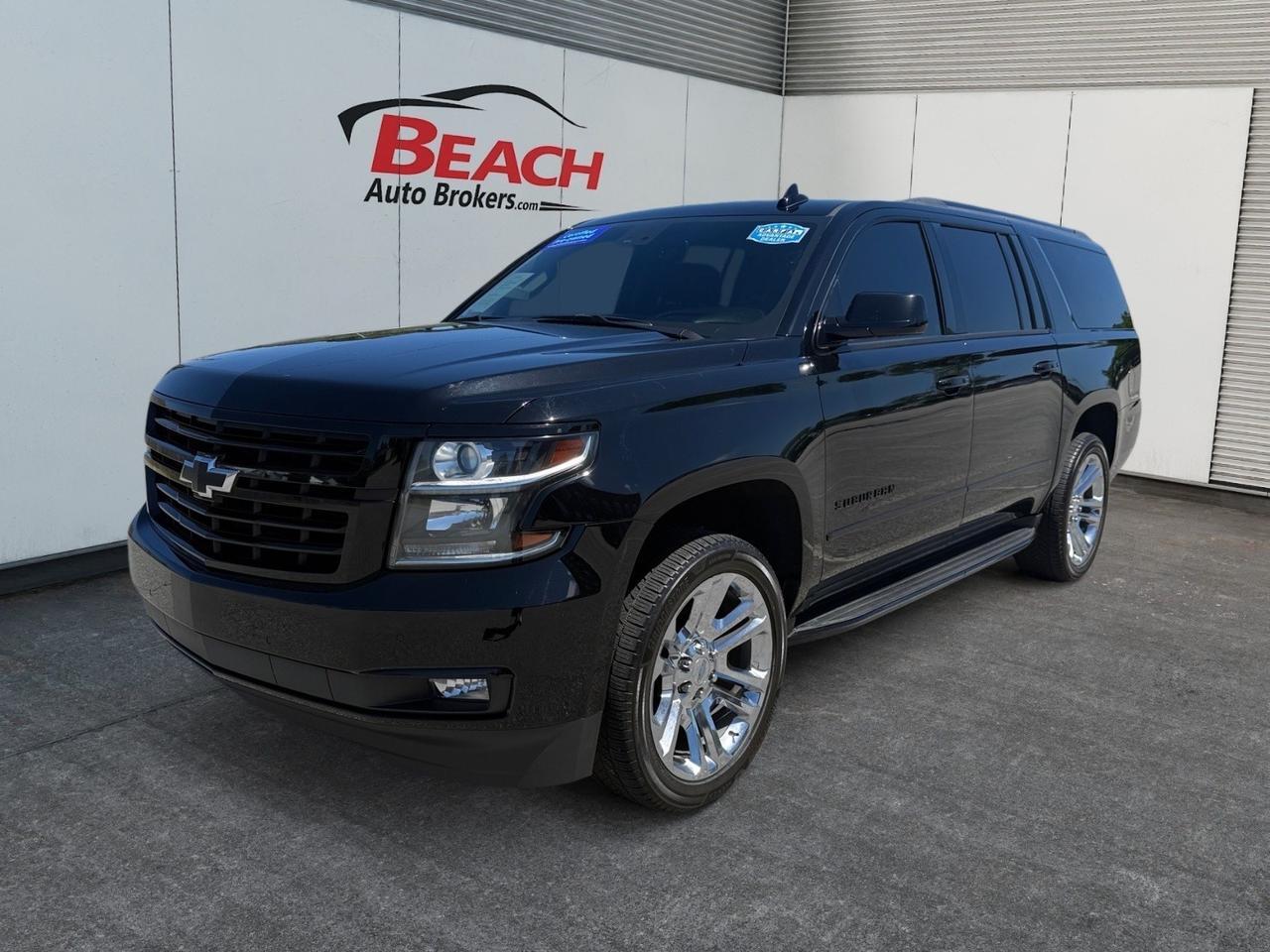 2019 Chevrolet Suburban Premier, HEATED/VENTILATED SEATS, APPLE CARPLAY/ANDROID AUTO, WIFI, UNIVERSAL GARAGE DOOR OPENER, POWER FOLDING MIRRORS, POWER/HEATED MIRRORS, REMOTE KEYLESS ENTRY, LUGGAGE RACK, TOW PACKAGE, RUNNING BOARDS, THIS IS THE PERFECT FAMILY VEHICLE FOR THE
