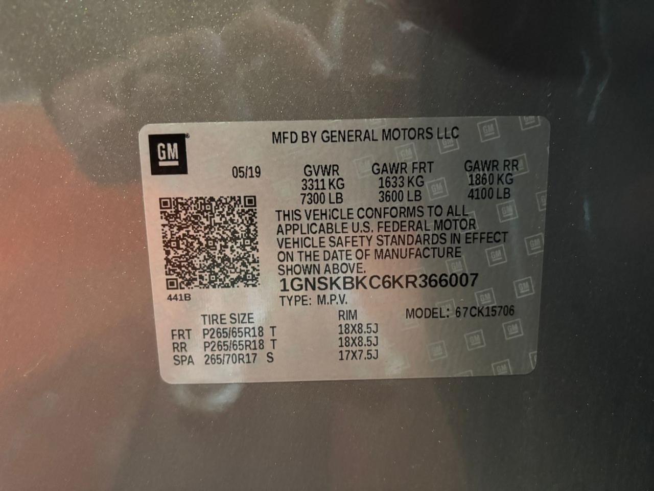 2019 Chevrolet Tahoe LT 4WD Franklin OH