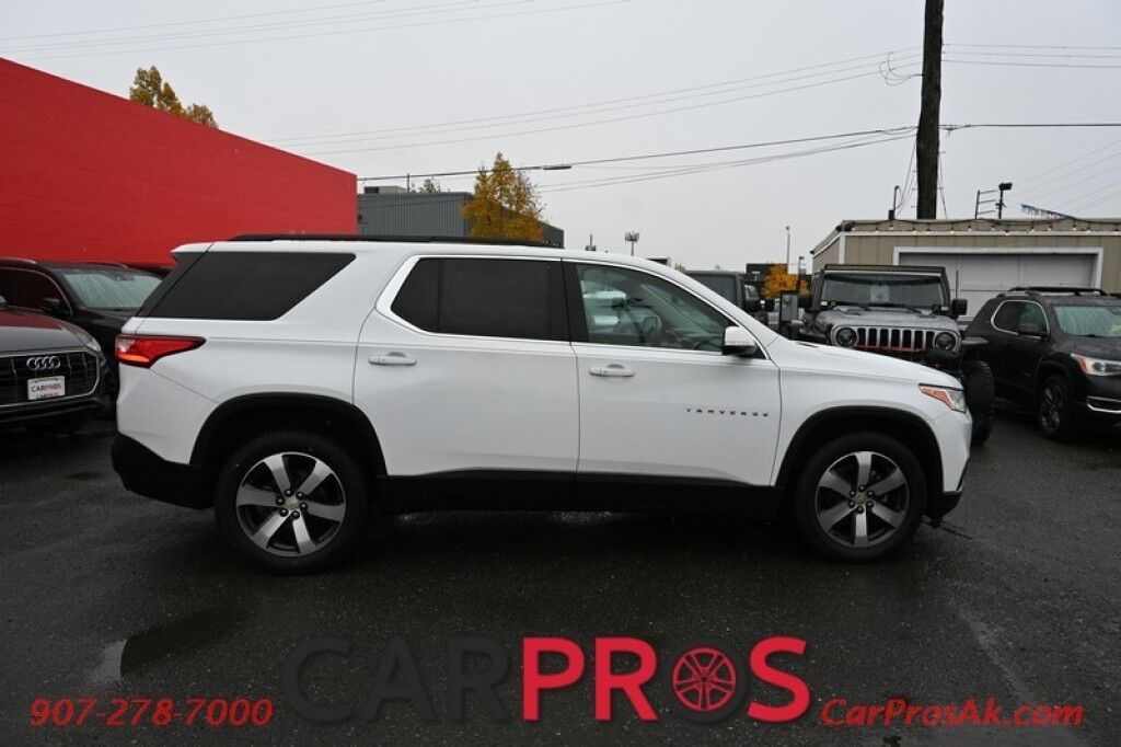 2019 Chevrolet Traverse 3LT - AWD - 3.6L V6 - Power & Heated Leather Seats - Remote Start - Bose Premium Sound - Navigation - Backup Camera with 360 Surround - Blind Spot Monitor - 2nd Row Captain's Chairs - 3rd Row - Power Liftgate - Tow Pkg - Seats 7 Anchorage AK