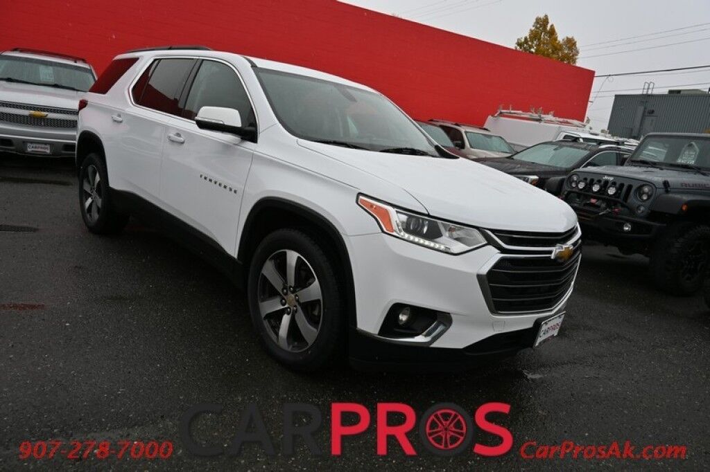 2019 Chevrolet Traverse 3LT - AWD - 3.6L V6 - Power & Heated Leather Seats - Remote Start - Bose Premium Sound - Navigation - Backup Camera with 360 Surround - Blind Spot Monitor - 2nd Row Captain's Chairs - 3rd Row - Power Liftgate - Tow Pkg - Seats 7 Anchorage AK