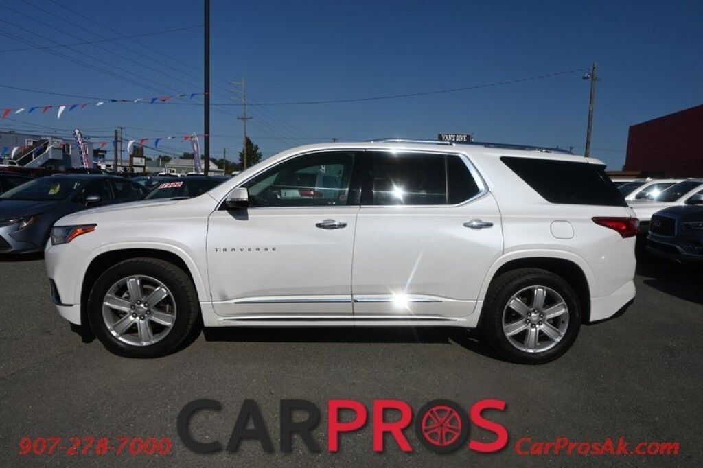 2019 Chevrolet Traverse High Country - AWD - Auto Start - Heated & Cooled Leather Seats - Heated Steering Wheel - Dual Sunroof - Bose Speakers - Nav - 360 View Camera - Blind Spot & Forward Collision Alert - Power 3rd Row - Seats 7 - Power Liftgate - Tow Pkg - 1-Owner Anchorage AK