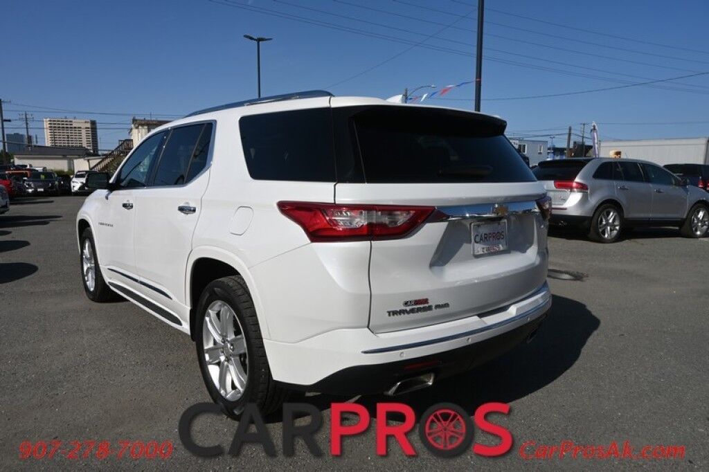 2019 Chevrolet Traverse High Country - AWD - Auto Start - Heated & Cooled Leather Seats - Heated Steering Wheel - Dual Sunroof - Bose Speakers - Nav - 360 View Camera - Blind Spot & Forward Collision Alert - Power 3rd Row - Seats 7 - Power Liftgate - Tow Pkg - 1-Owner Anchorage AK