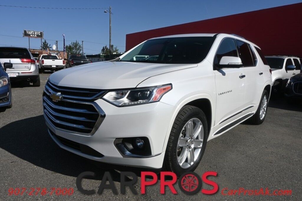 2019 Chevrolet Traverse High Country - AWD - Auto Start - Heated & Cooled Leather Seats - Heated Steering Wheel - Dual Sunroof - Bose Speakers - Nav - 360 View Camera - Blind Spot & Forward Collision Alert - Power 3rd Row - Seats 7 - Power Liftgate - Tow Pkg - 1-Owner Anchorage AK