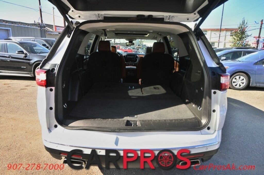2019 Chevrolet Traverse High Country - AWD - Auto Start - Heated & Cooled Leather Seats - Heated Steering Wheel - Dual Sunroof - Bose Speakers - Nav - 360 View Camera - Blind Spot & Forward Collision Alert - Power 3rd Row - Seats 7 - Power Liftgate - Tow Pkg - 1-Owner Anchorage AK