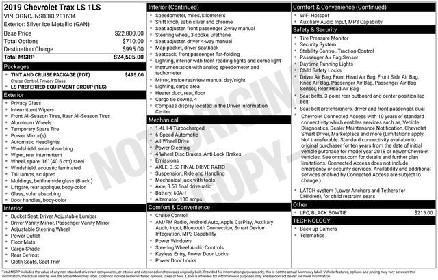 2019 Chevrolet Trax LS Raleigh NC