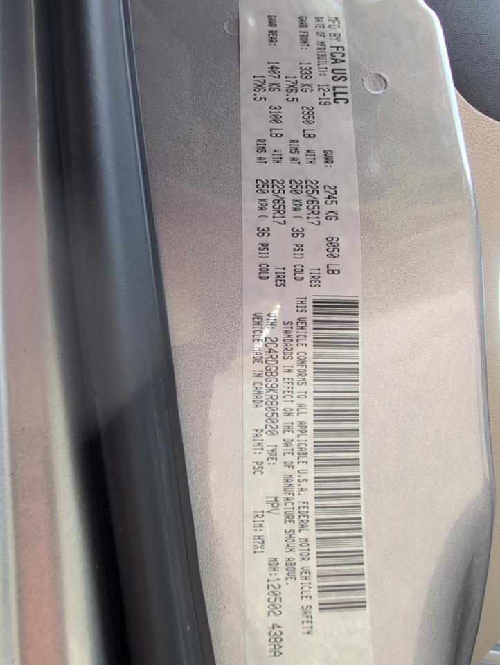 2019 DODGE ATS GRAND CARAVAN Johnstown NY