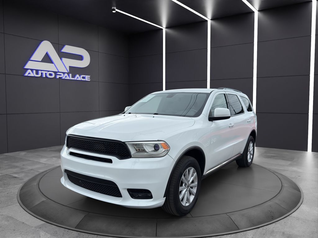 SUV 2019 DODGE DURANGO WHITE BLACK Interior 3.6L 6 Cyl All Wheel Drive SXT
