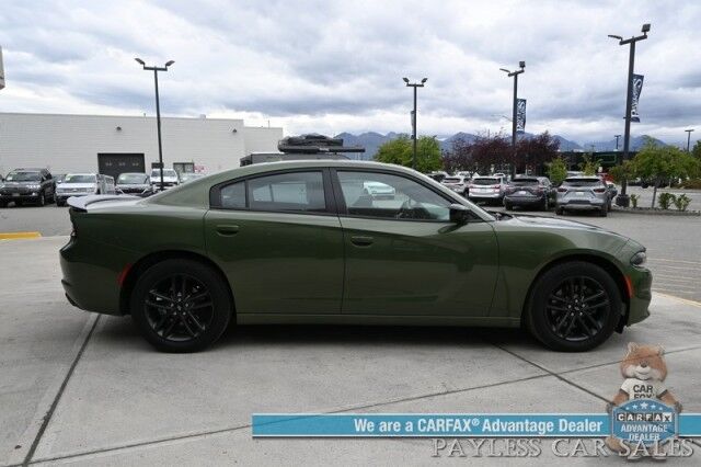 2019 Dodge Charger SXT Plus / AWD / Blacktop Appearance Pkg / Auto Start / Heated & Ventilated Leather Seats / Heated Steering / Sunroof / Alpine Speakers / Blind Spot Alert / Apple CarPlay & Android Auto / Block Heater / 1-Owner Anchorage AK