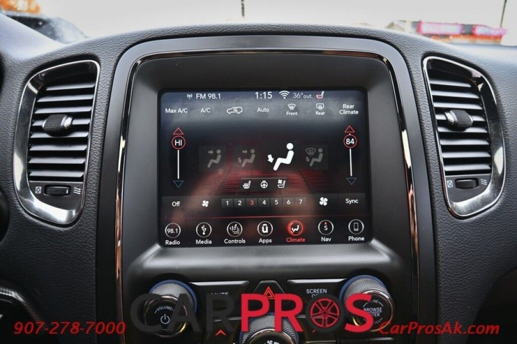 2019 Dodge Durango R/T - AWD - 5.7L Hemi V8 - Technology Pkg - Auto Start - Heated & Cooled Leather Seats - Heated Steering Wheel - Sunroof - Navigation - Harmon Kardon Speakers - Adaptive Cruise - Back Up Camera - Blind Spot Alert - 3rd Row - Seats 6 - Tow Pkg Anchorage AK