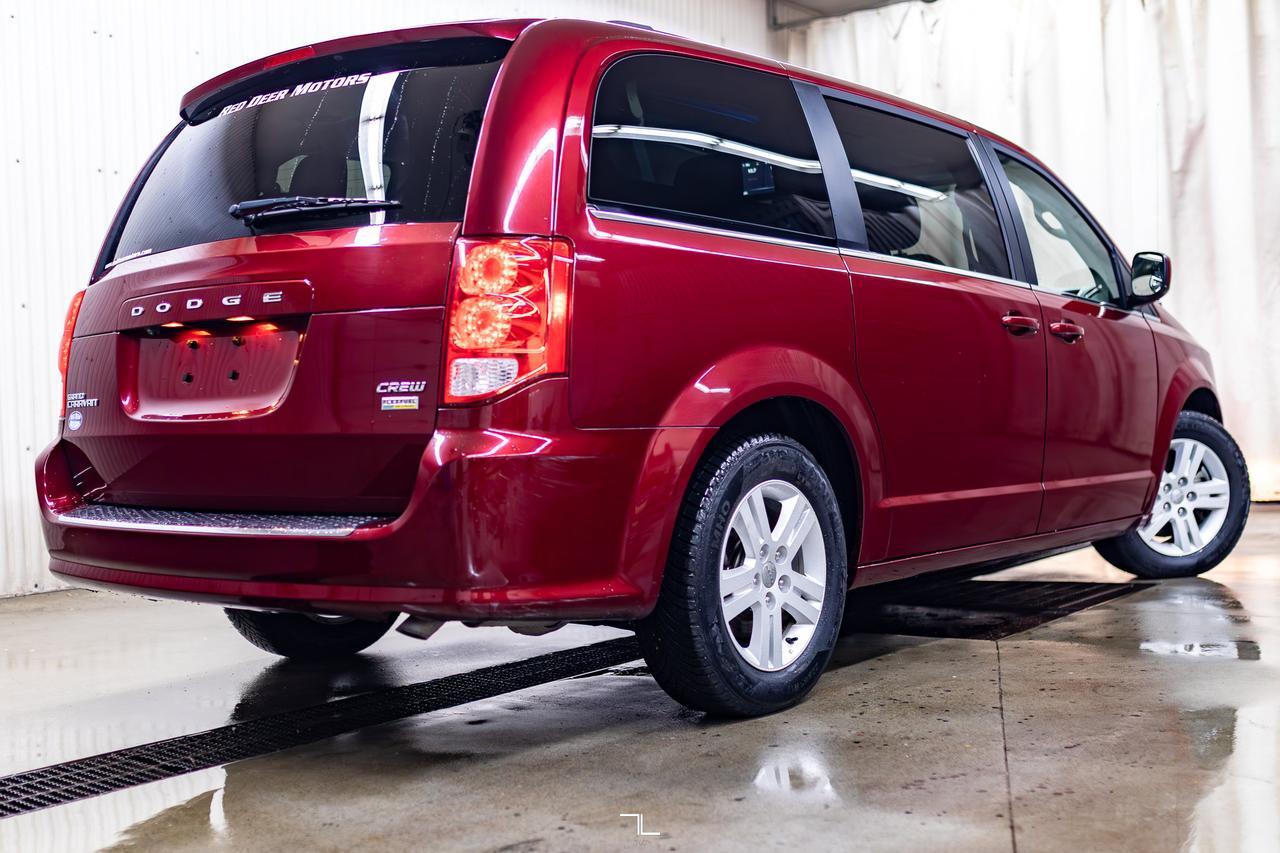 2019 Dodge Grand Caravan Crew Plus Leather Nav DVD BCam Red Deer AB