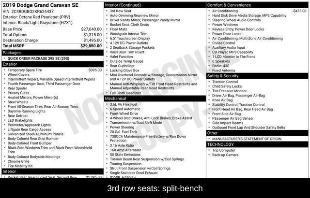 2019 Dodge Grand Caravan SE Raleigh NC