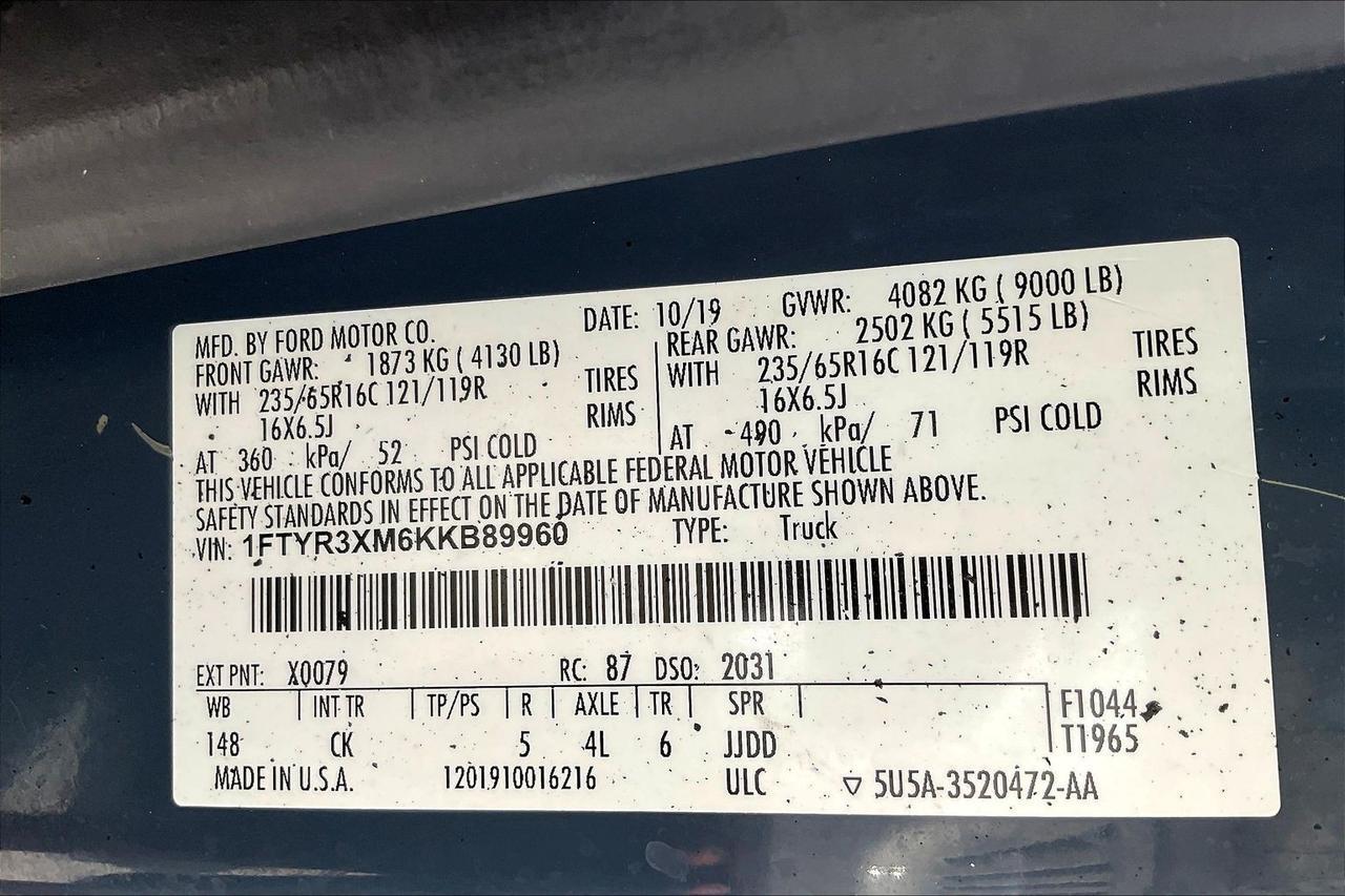 2019 FORD TRANSIT T-250 Houston TX