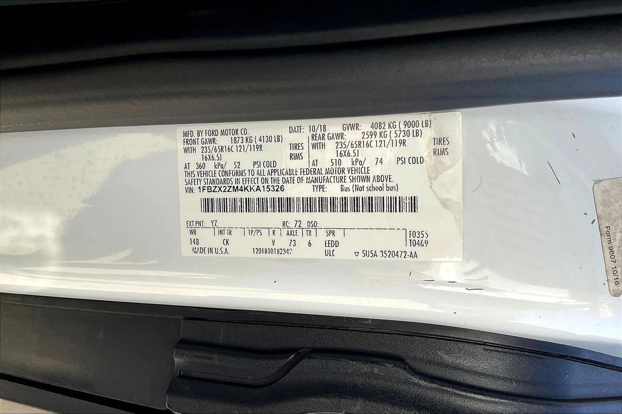 2019 FORD TRANSIT T-350 Houston TX