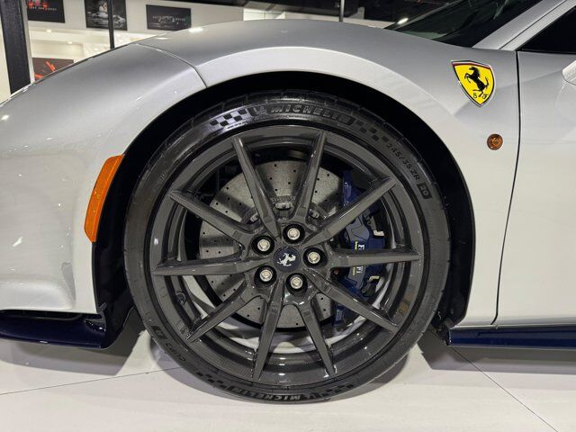 2019 Ferrari 488 Pista Argento Nurburgring paint, painted stripes, carbon wheels, JBL audio, front lifter AND MUCH MORE!! Fort Lauderdale FL